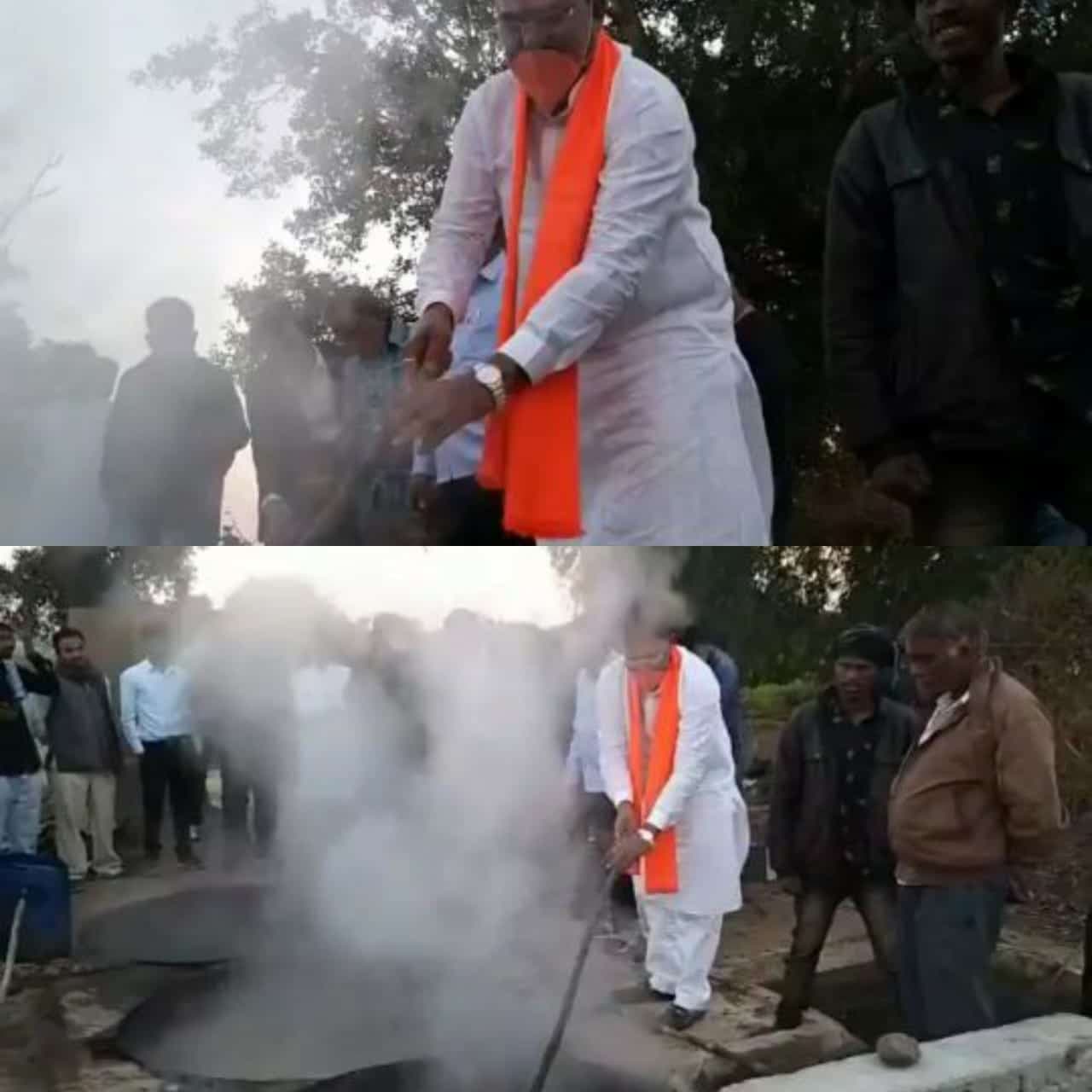 kamal Patel का अनोखा अंदाज, गुड़ बनाने का वीडियो वायरल