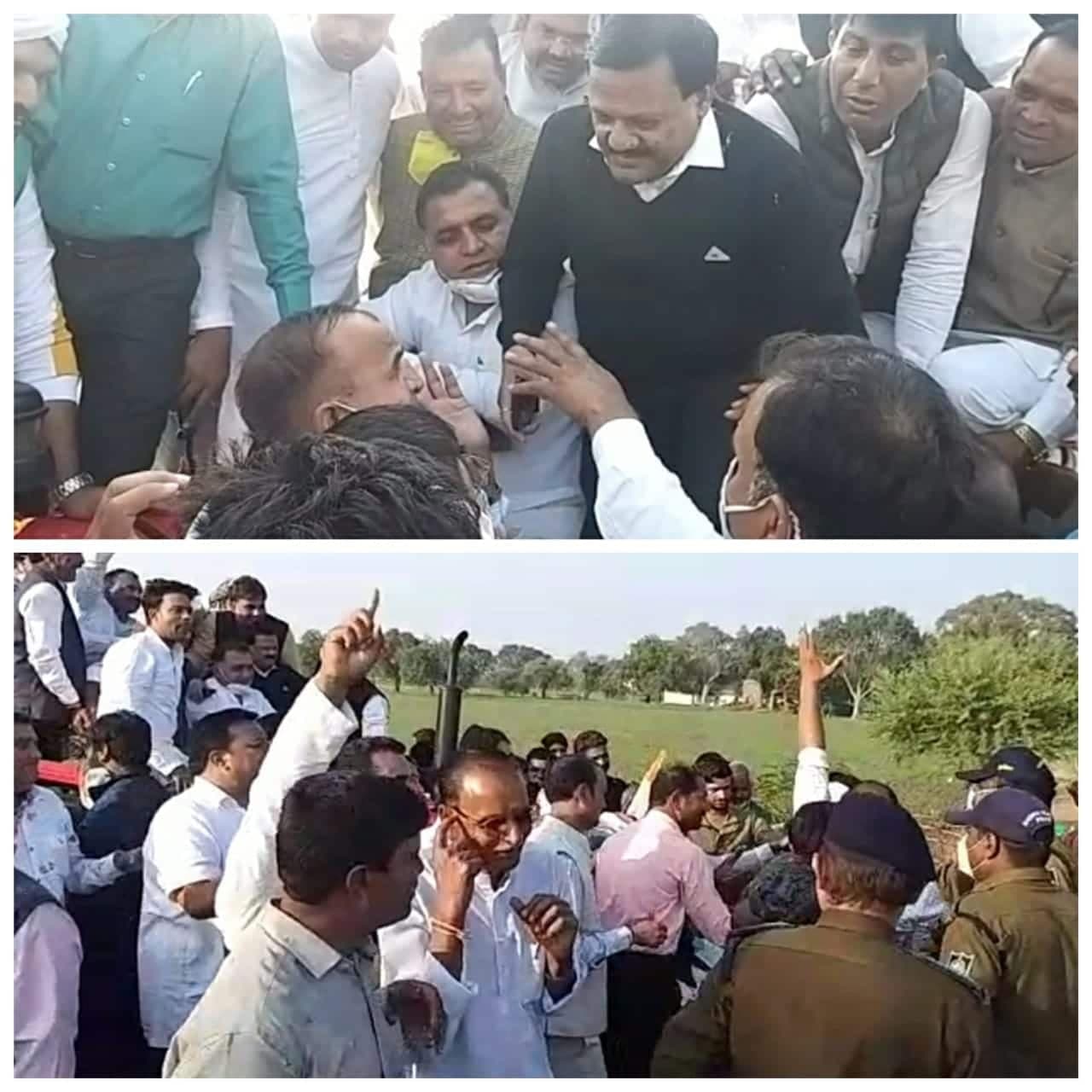 किसान रैली में सज्जन वर्मा को पुलिस ने रोका, गुस्साए वर्मा ने कैलाश विजयवर्गीय को कहा पाखंडी