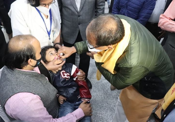 पल्स पोलियो : 1 करोड़ से ज्यादा बच्चे पिएंगे दवा, CM बोले- एमपी में पनपने नहीं देंगे
