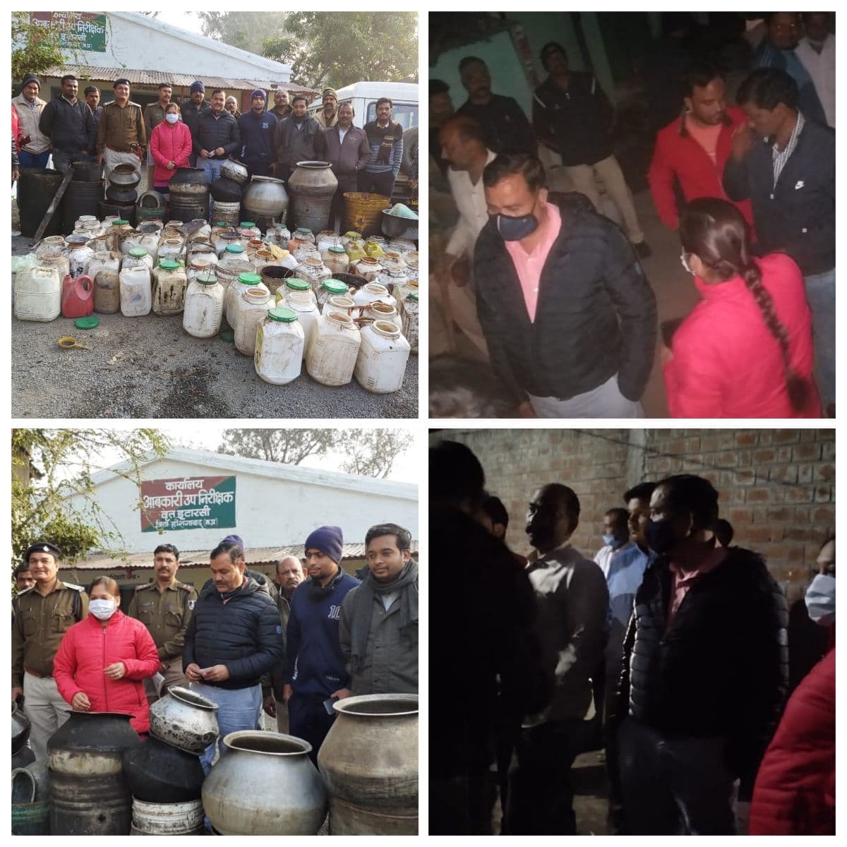 अलसुबह SDM ने दी दबिश, डेढ़ लाख की अवैध शराब जब्त