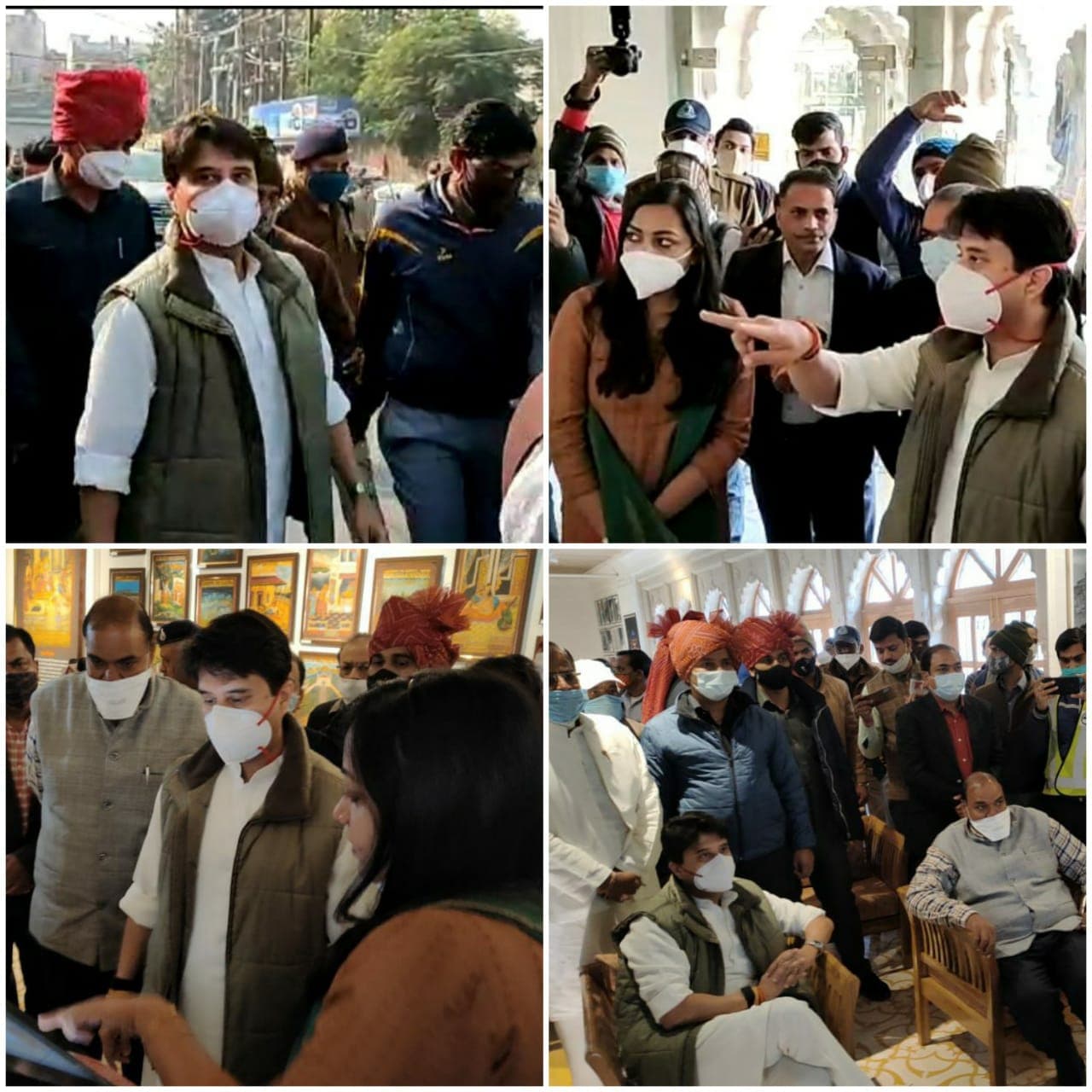 महाराज बाड़े का निरीक्षण कर बोले सिंधिया, आधुनिकता और पुरानी संस्कृति का होगा संगम