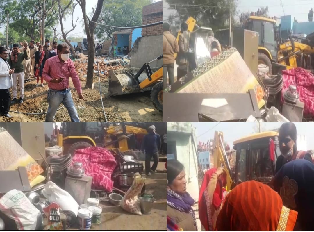 जहरीली शराब कांड के आरोपियों पर शिकंजा, प्रशासन ने मकानों को किया जमींदोज  