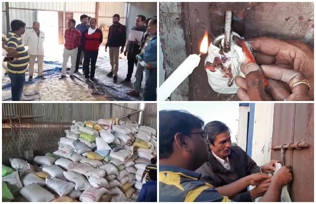 राजगढ़ में पीडीएस का 510 क्विंटल सरकारी चावल पकड़ाया, गुजरात भेजने की थी तैयारी
