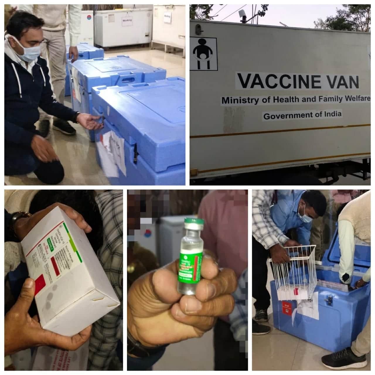 बैतूल पहुँची कोरोना वैक्सीन की पहली खेप, स्वास्थ्य कर्मचारियों को लगाया जाएगा पहला टीका