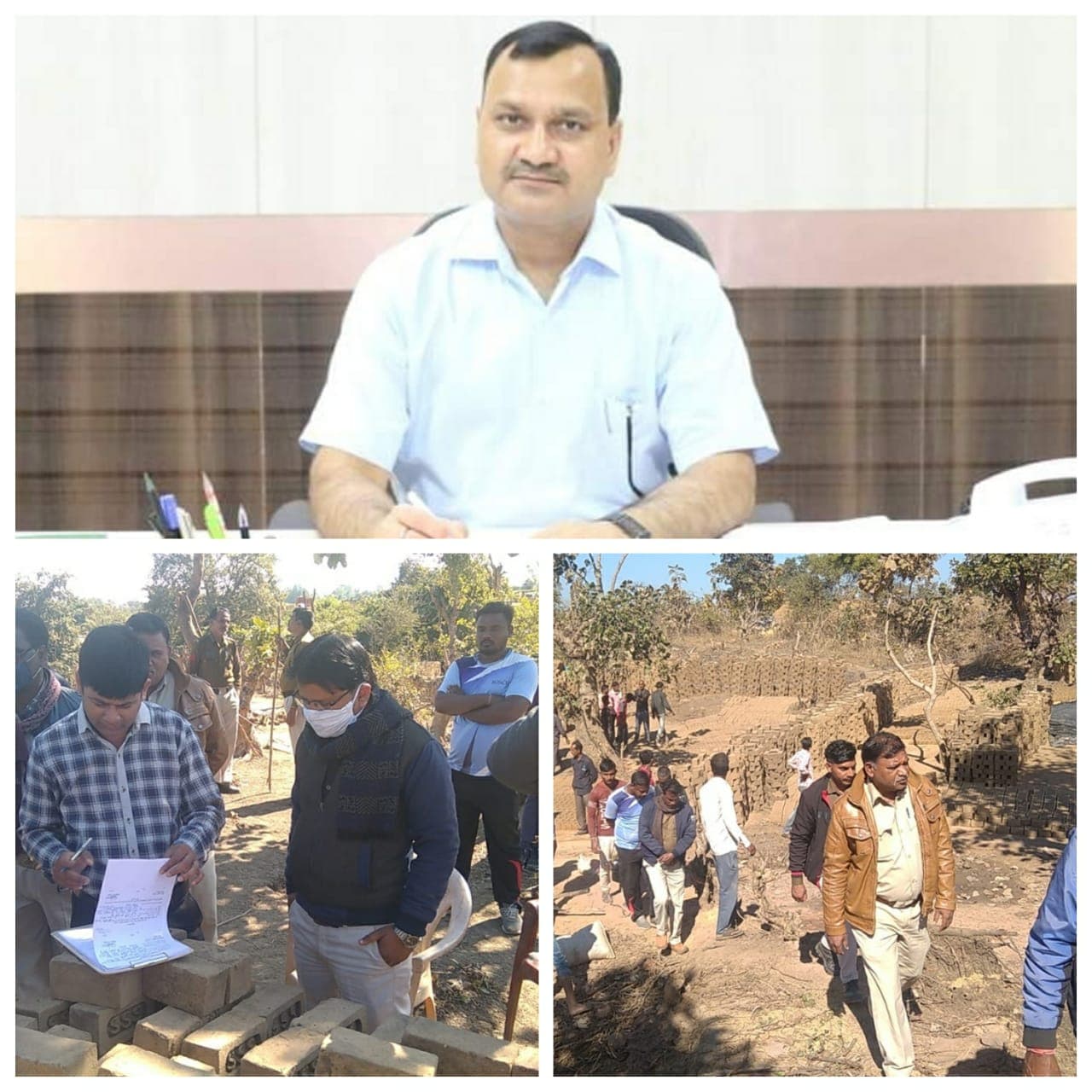 अवैध ईंट भट्टे पर छापा, लाखों की ईंट जब्त, सरकारी जमीन पर चल रहा था अवैध कारोबार