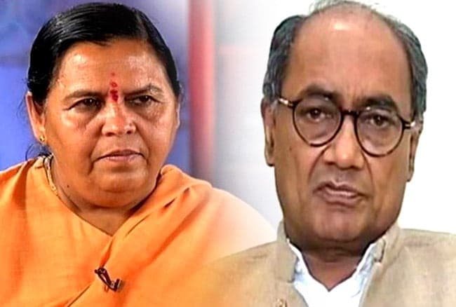 उमा भारती बोलीं – दिग्विजय सिंह की जुबान ही उनकी दुश्मन, इसलिए नहीं बन पाए बड़े कद के नेता