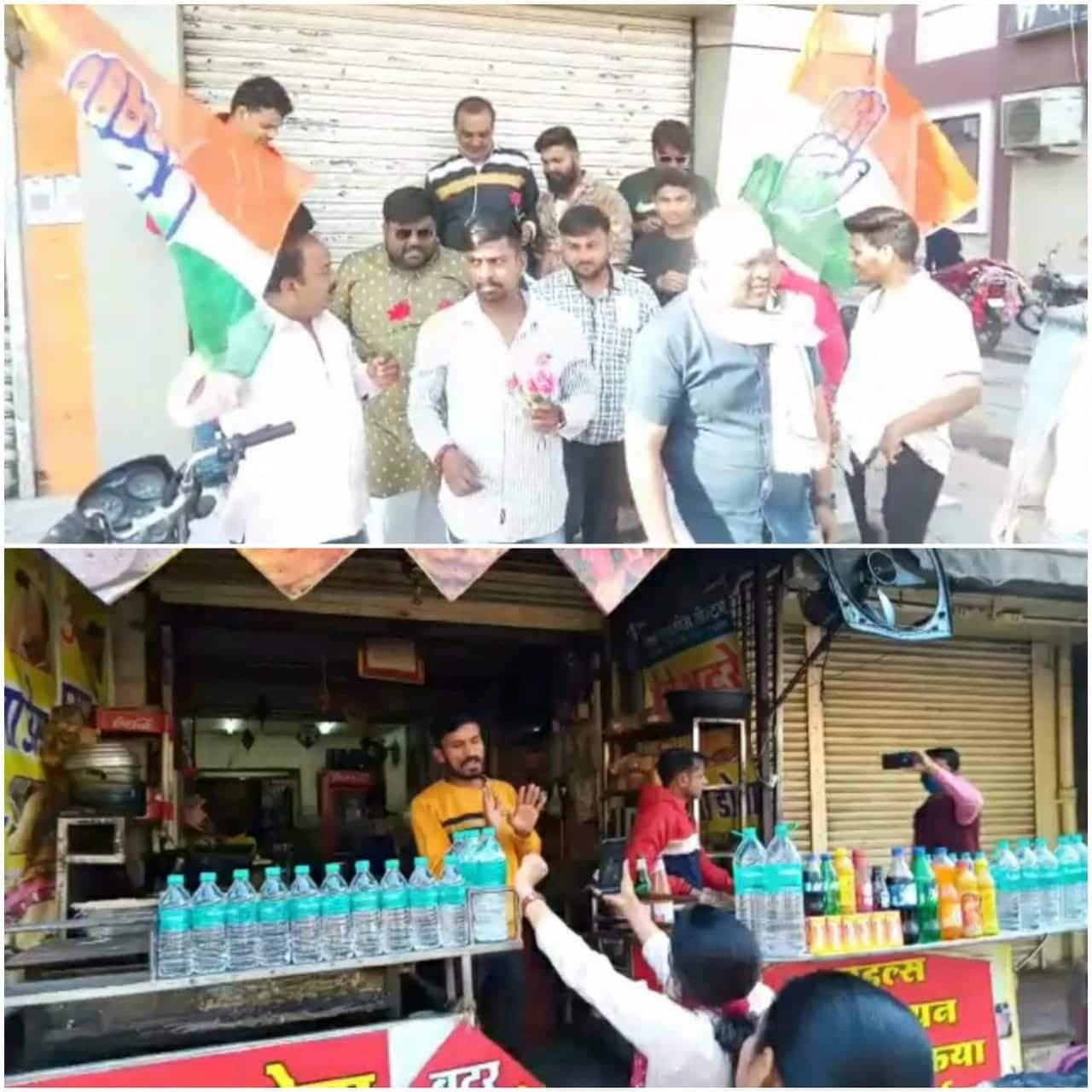 Indore News-  बंद का मिला जुला असर, कही गांधीगिरी, कहीं दिखी नाराजगी  