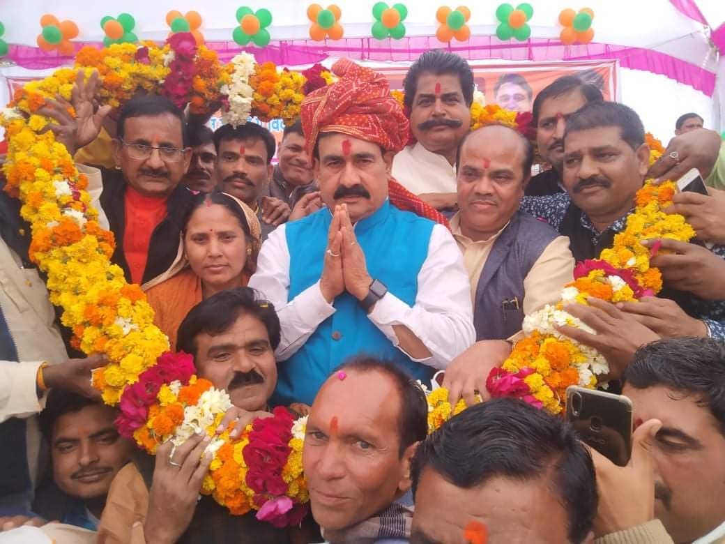 गृहमंत्री ने ग्राम सदका को दी 2 करोड़ के विकासकार्यों की सौगात