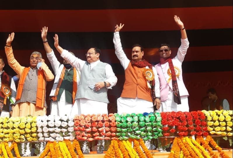 एमपी के होम मिनिस्टर का प.बंगाल में शंख’नाद’, देखिये वीडियो
