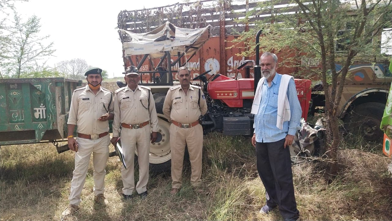 Morena News: आरोपी को पकड़ने गई पुलिस पर हमला, कई घायल, टैक्टर ट्राली जब्त