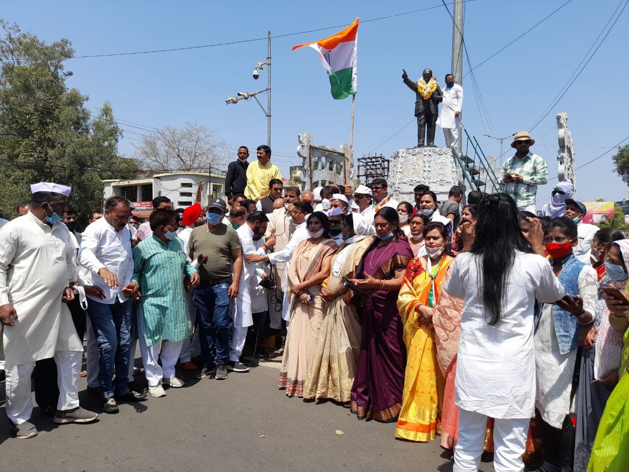 कांग्रेस ने निकाली लोकतंत्र सम्मान यात्रा, भाजपा पर साधा निशाना, कही ये बड़ी बात