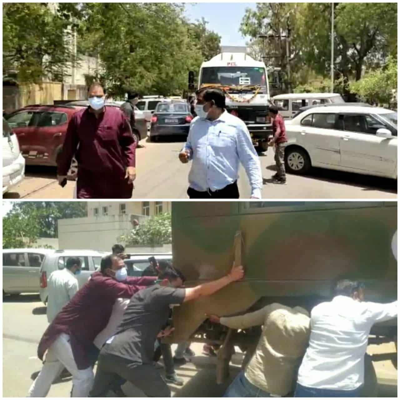 सरकारी अस्पताल में ऑक्सीजन ख़त्म, पांच की मौत! टैंकर पहुँचाने विधायक ने लगाया गाड़ियों में धक्का