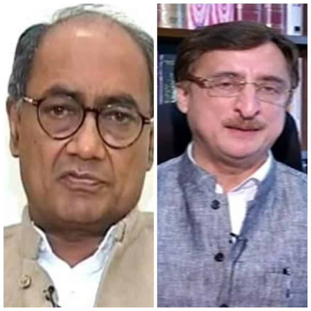 ऑस्ट्रेलियाई अखबार में छपे ऑर्टिकल को लेकर दिग्विजय का ट्वीट, तन्खा ने दिया ये जवाब