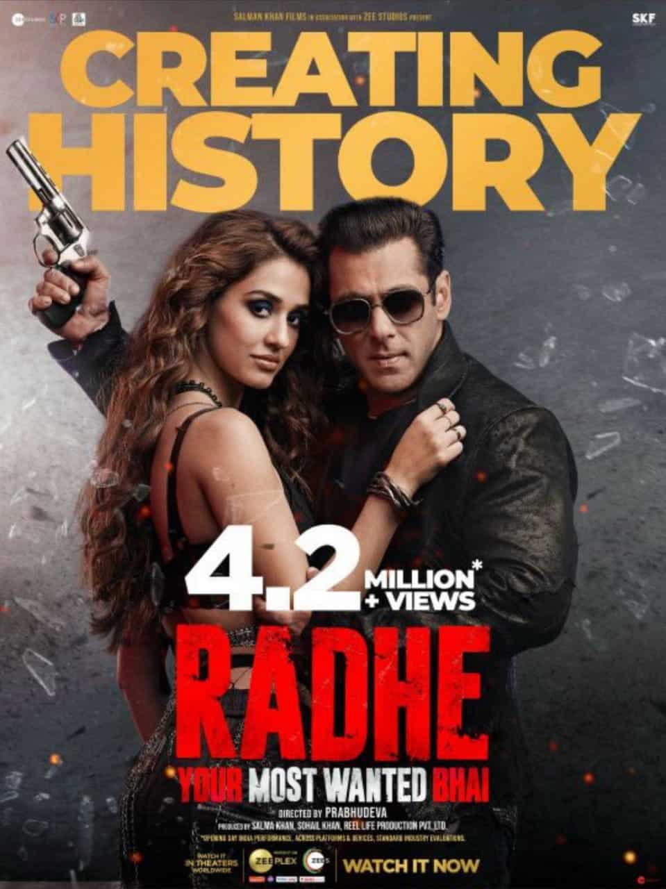 4.2 मिलियन व्यूज के साथ “राधे” ने बनाया रिकॉर्ड, सलमान खान ने फैंस को कहा थैंक्स