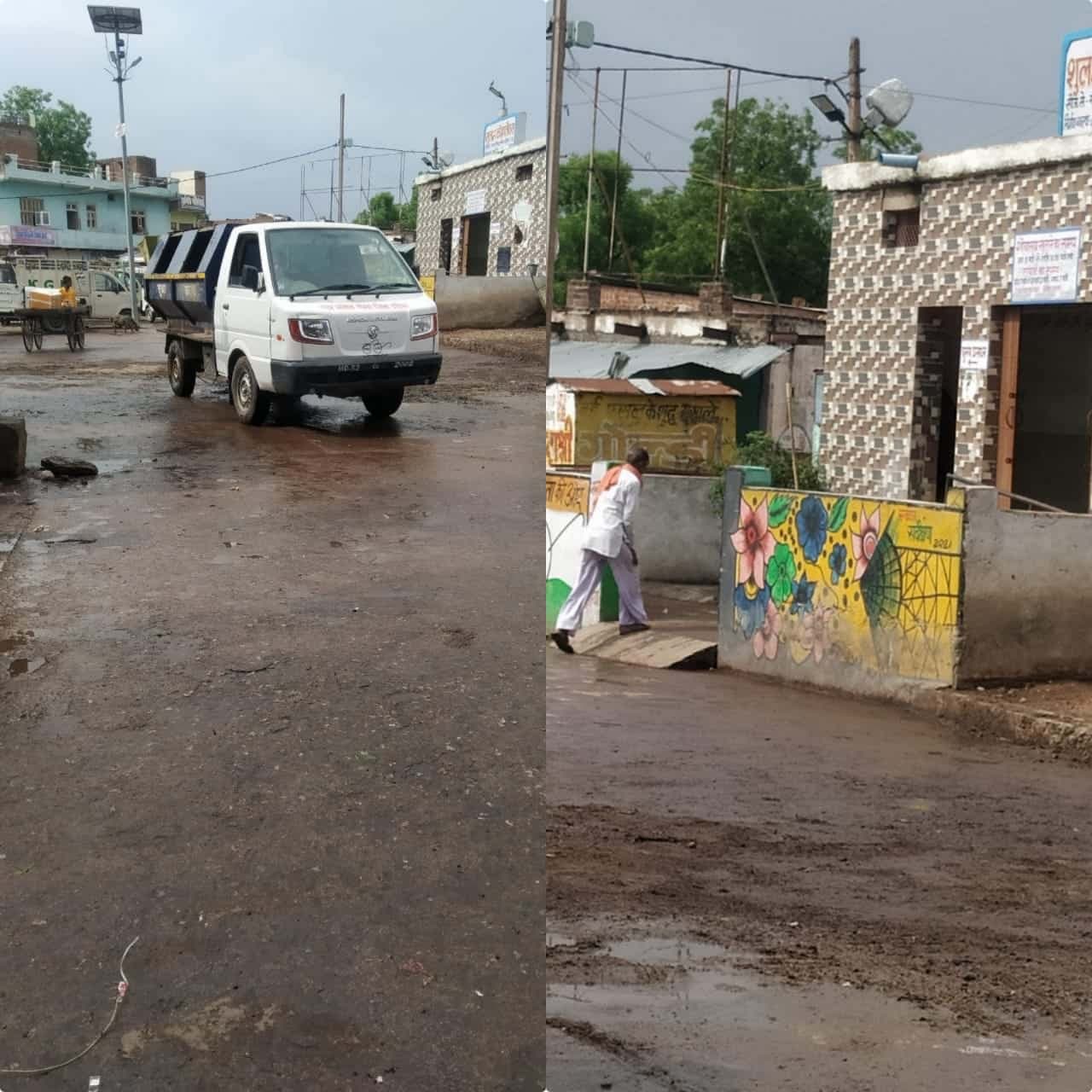 खबर का असर : 24 घंटे के अंदर सफाई दरोगा ने लिया मामला सज्ञान में, गंदगी के ढेर को कराया साफ