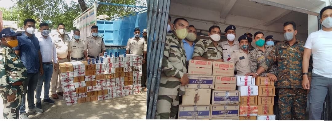 तरबूज से भरी गाड़ी में ले जा रहे थे लाखों की शराब, तीन आरोपी गिरफ्तार