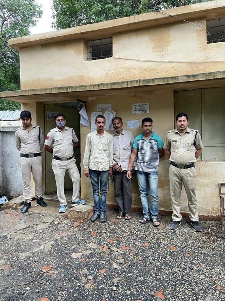 सिंगरौली पुलिस ने पकड़ा चोरी हुआ एलमुनियम, 3 आरोपी भी गिरफ्तार