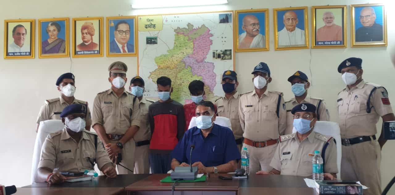 Damoh: पुलिस ने किया चोर गिरोह का खुलासा, दो चोर गिरफ्तार सरगना अभी भी फरार