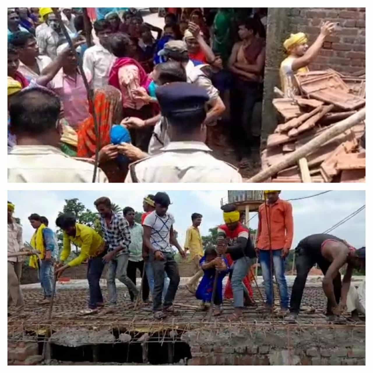 जमीनी विवाद में एक पक्ष के सैंकड़ों लोगों ने मकान पर धावा बोला