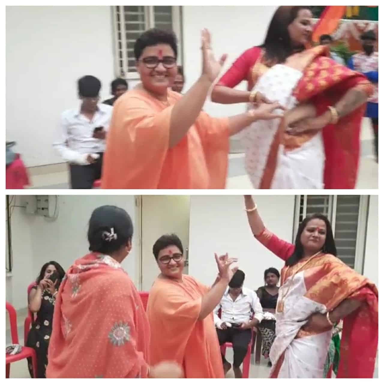 Video : साध्वी प्रज्ञा ठाकुर ने बसाया दो बेटियों का घर, खुशी में जमकर झूमीं
