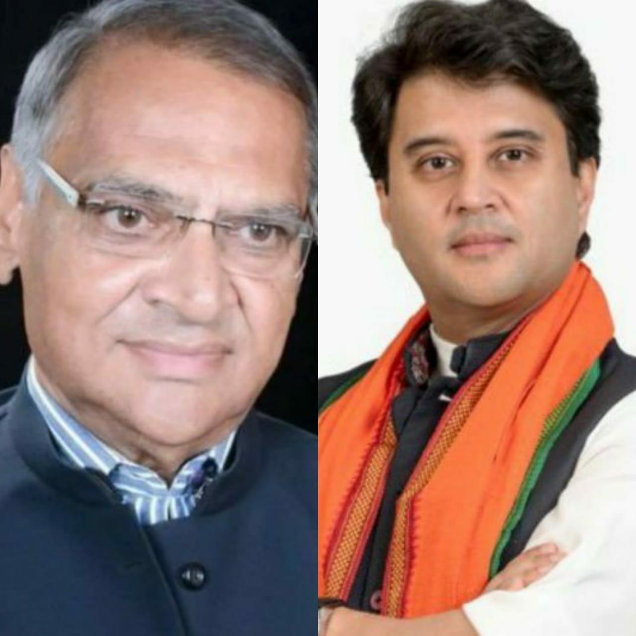 MP के इस सांसद ने केंद्रीय मंत्री सिंधिया से मुलाकात कर सौंपा पत्र, की ये बड़ी मांग