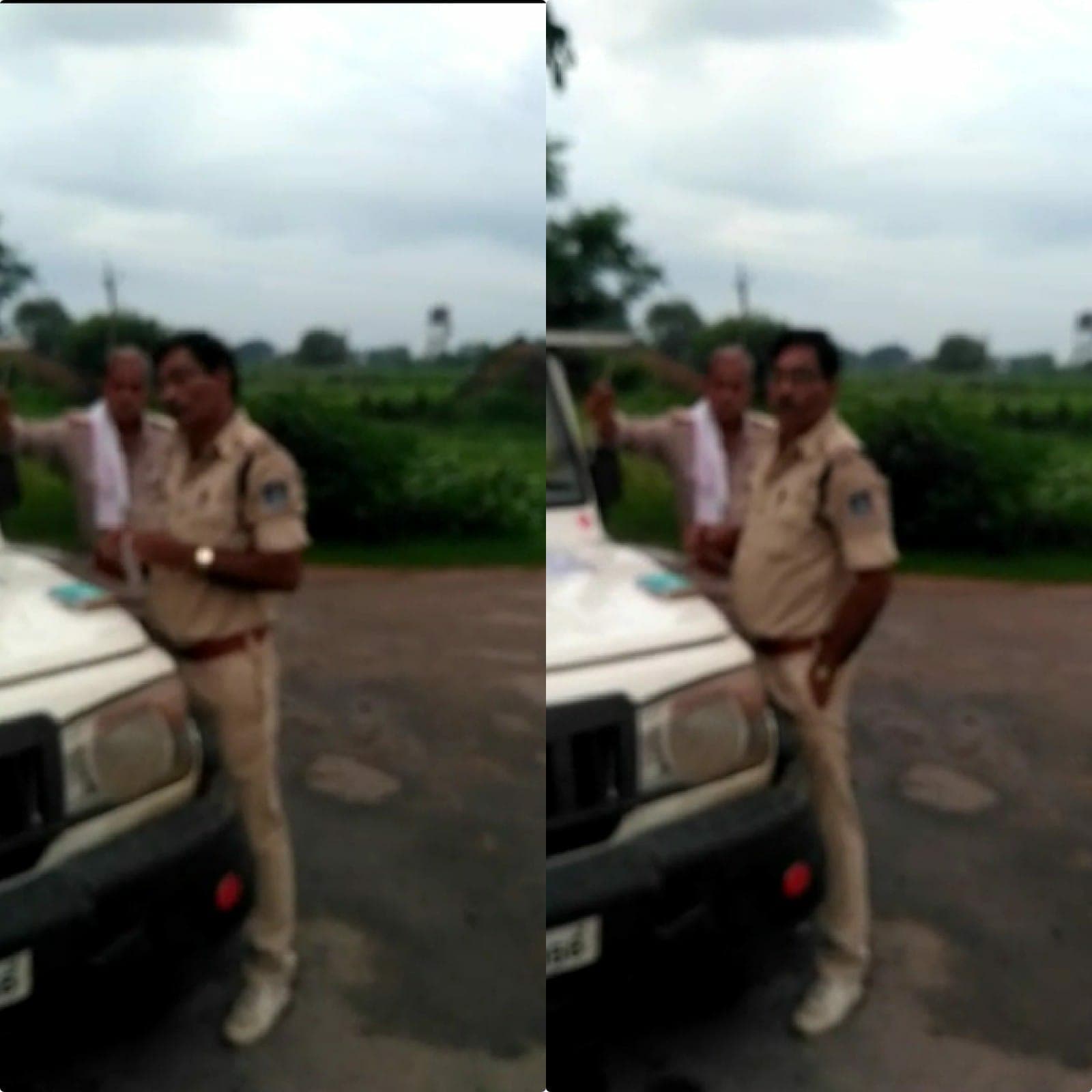 Datia : बिना मास्क लगाए चालान काट रही थी गोराघाट पुलिस, वीडियो हुआ वायरल