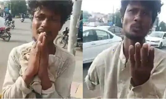 दिल्ली से भागा गिरोह दिव्यांग बनकर मांग रहा था भीख, सिपाही की नजर पड़ी तो खुला राज