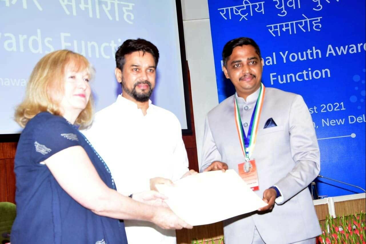 एक बार फिर युवाओं ने लहराया मध्यप्रदेश का परचम, राष्ट्रीय युवा पुरस्कार से सम्मानित