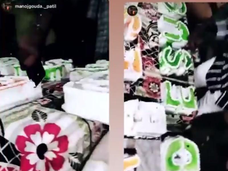 VIDEO : BJP विधायक के बेटे ने आईफोन से काटा केक, वीडियो वायरल