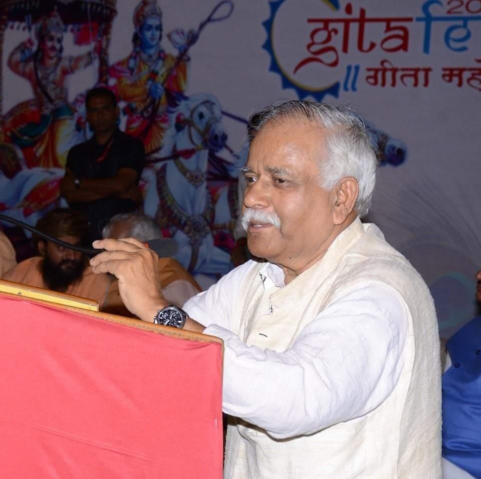 बीजेपी के पूर्व सह संगठन मंत्री भगवत शरण माथुर का हार्ट अटैक से निधन..