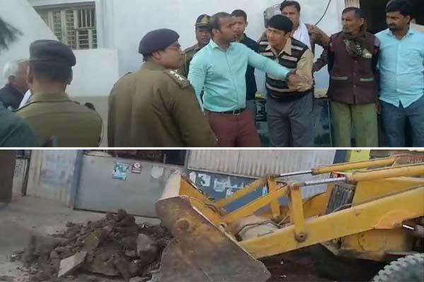 लहार : एसडीएम ने सालों से जमे अतिक्रमण को कराया मुक्त