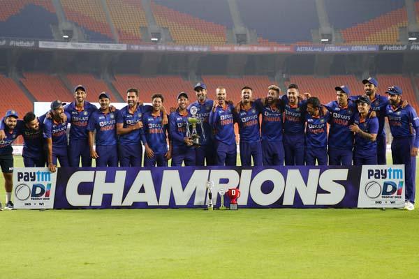IND vs WI : भारत ने वेस्ट इंडीज को 96 रनों से हराया, 3-0 से किया सीरीज पर कब्जा