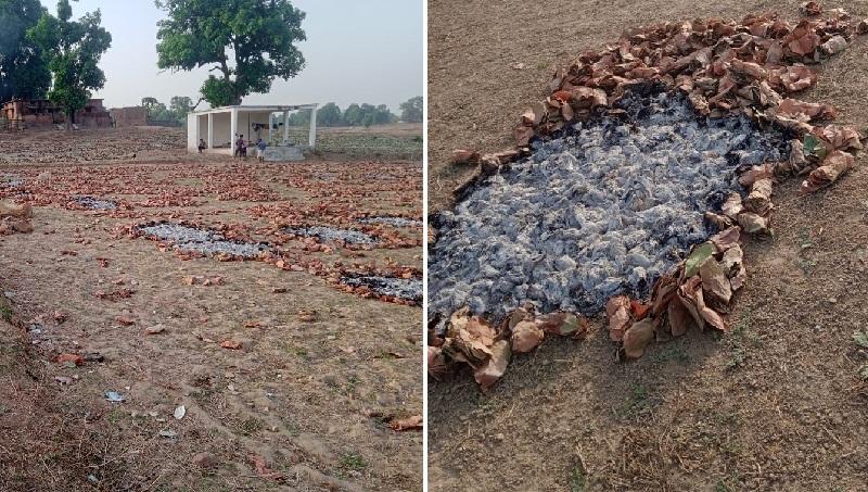 Maoist affected area : नक्सलियों ने तेंदुपत्ता फड़ों पर लगाई आग, पुलिस महकमा अलर्ट