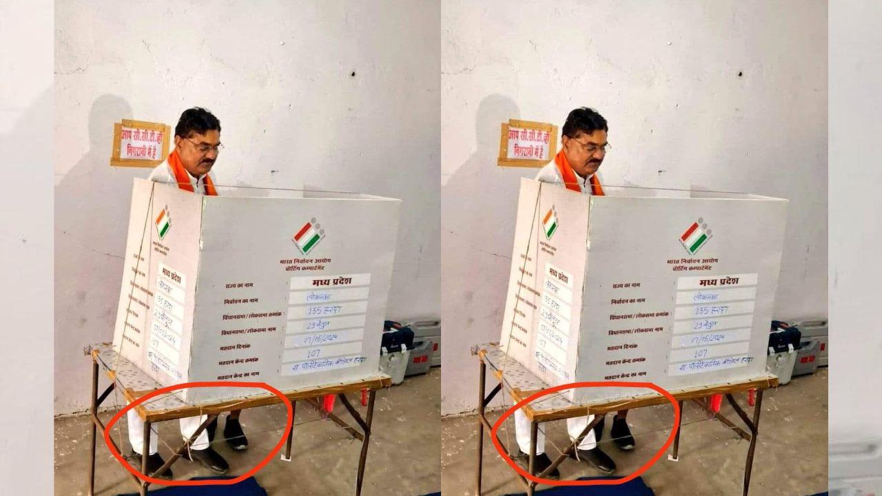 Lok Sabha Election 2024: पूर्व मंत्री कमल पटेल पर हो सकती है कार्रवाई, पोते के साथ वोट डालते फोटो वायरल