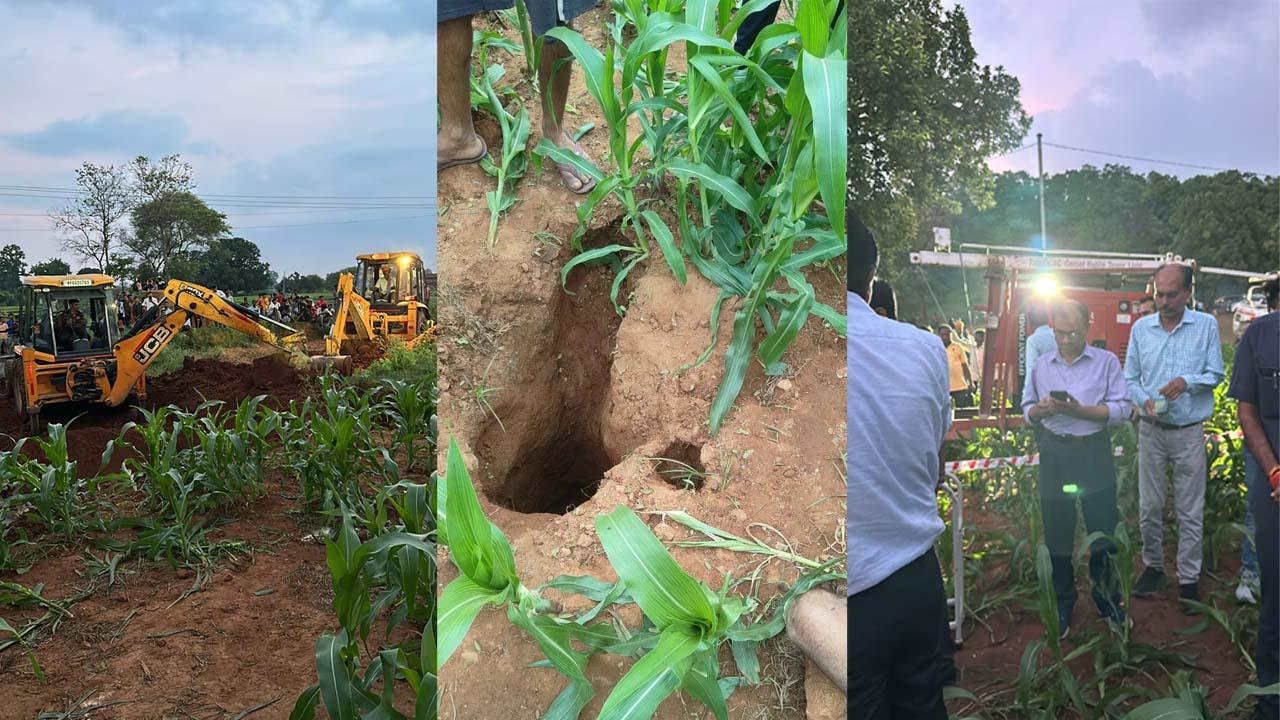 Singrauli News : 100 फीट गहरे बोरवेल में गिरी 3 साल की बच्ची, रेस्क्यू ऑपरेशन में जुटा प्रशासन