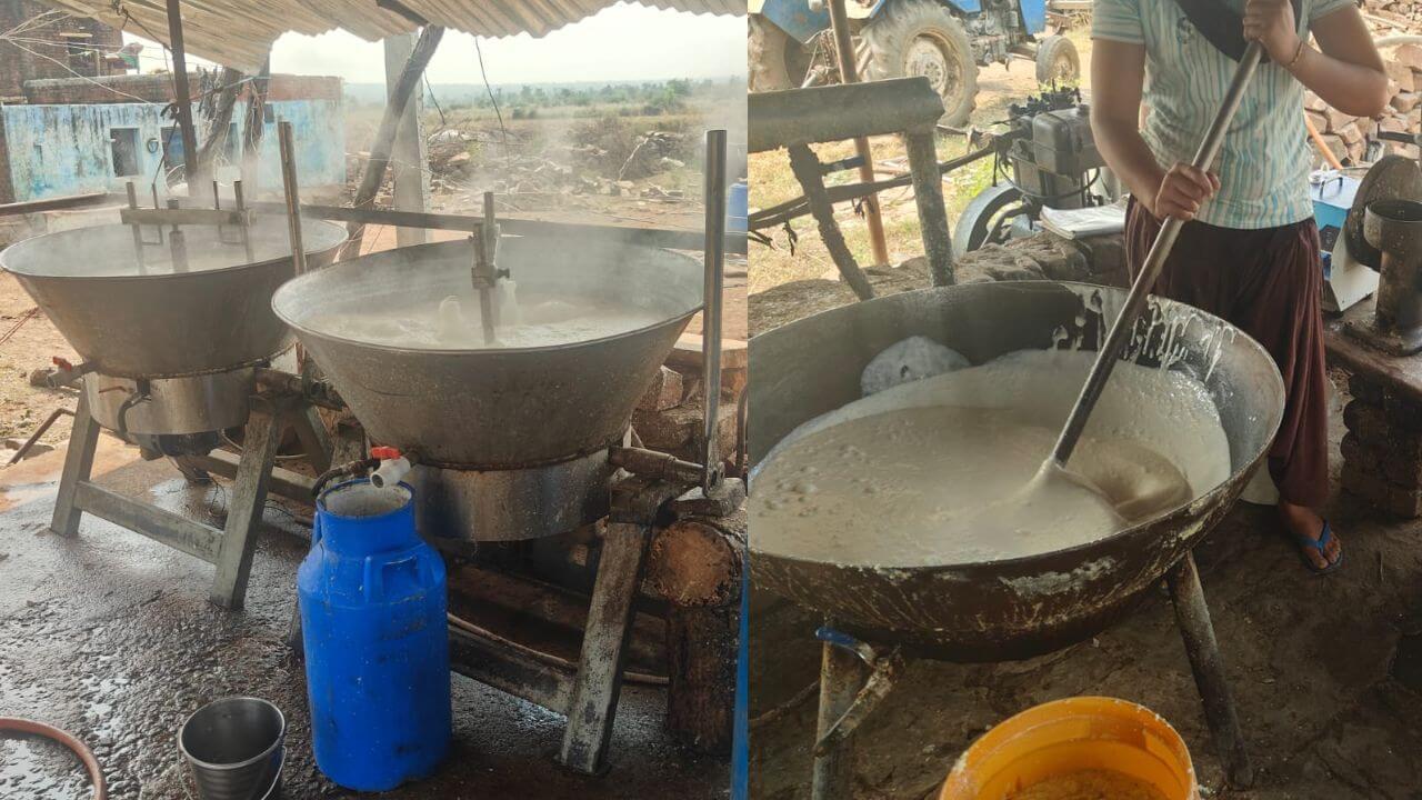 रिफाइंड पामोलिन और अन्य केमिकल से बन रहा था, प्रशासन का छापा, एक क्विंटल मावा जब्त, बाहर भेजने की थी तैयारी