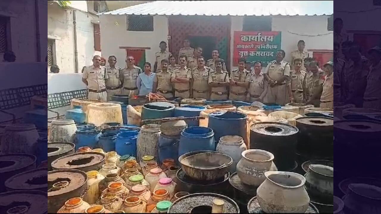 खरगोन में आबकारी विभाग टीम की बड़ी कार्रवाई, 6.50 लाख की अवैध शराब जब्त