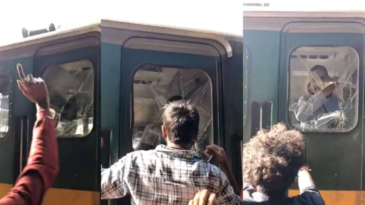 स्पेशल ट्रेन लेट हुई तो पैसेंजर्स ने इंजन का फोड़ा शीशा, लोको पायलट से की अभद्रता, देखें वीडियो