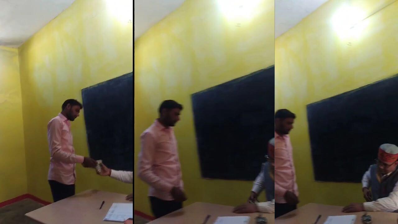 DDO कार्यालय का बाबू रिश्वत लेते कैमरे में हुआ कैद, वीडियो वायरल
