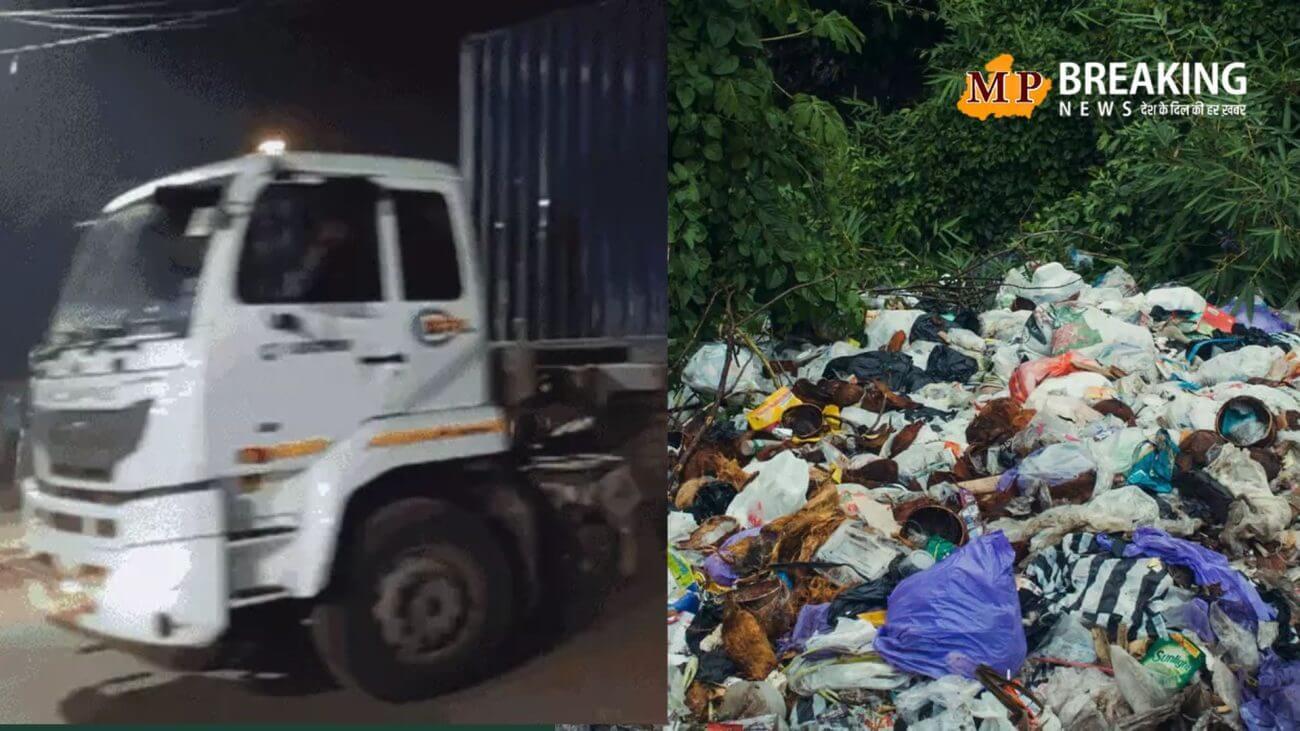 12 कंटेनर 337 मेट्रिक टन जहरीला कचरा लेकर पीथमपुर के आशापुर गांव स्थित फैक्ट्री पहुंचे, भारी मात्रा में पुलिस बल तैनात किया गया