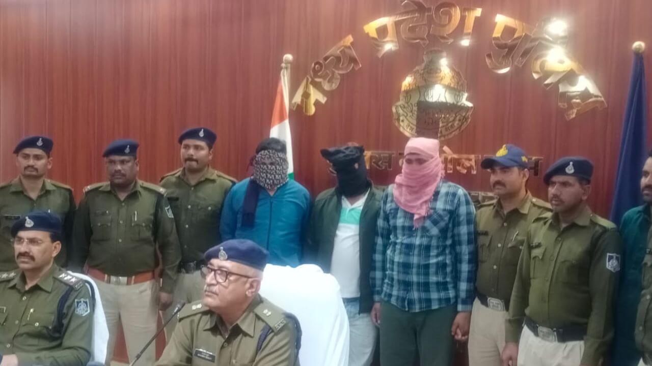 शिवपुरी पुलिस की कार्रवाई, 84 किलो गांजा के साथ 3 आरोपी गिरफ्तार, 1 फरार