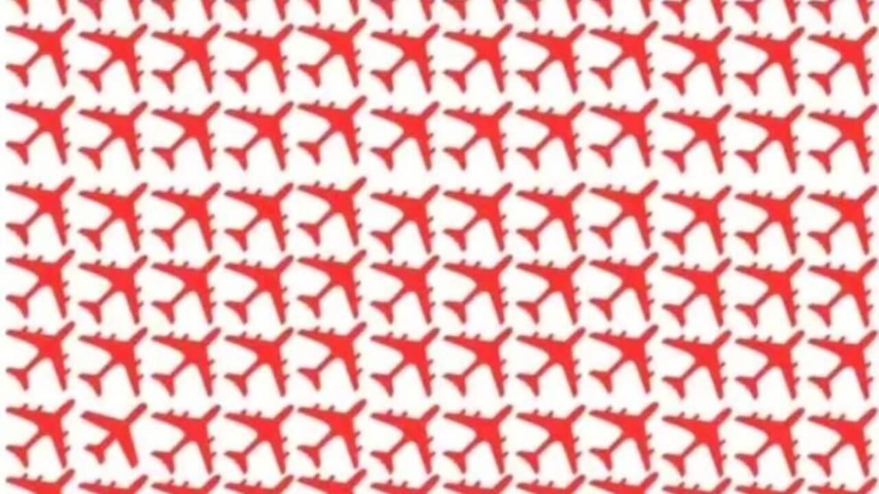 सिर्फ जीनियस ही इस ऑप्टिकल इल्यूजन को सुलझा सकते हैं, क्या आप 5 सेकंड में अलग प्लेन ढूंढ सकते हैं?