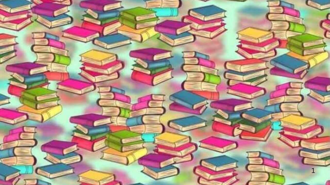 ध्यान से देखिए! सिर्फ 5% लोग ही ढूंढ पाते हैं किताबों के बिच छिपी तीली, क्या आप कर सकते हैं?