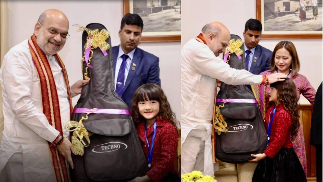 कौन हैं Esther Lalduhawmi जिसकी आवाज़ से अमित शाह हुए प्रभावित, 7 साल की बच्ची को गिफ्ट में दिया गिटार