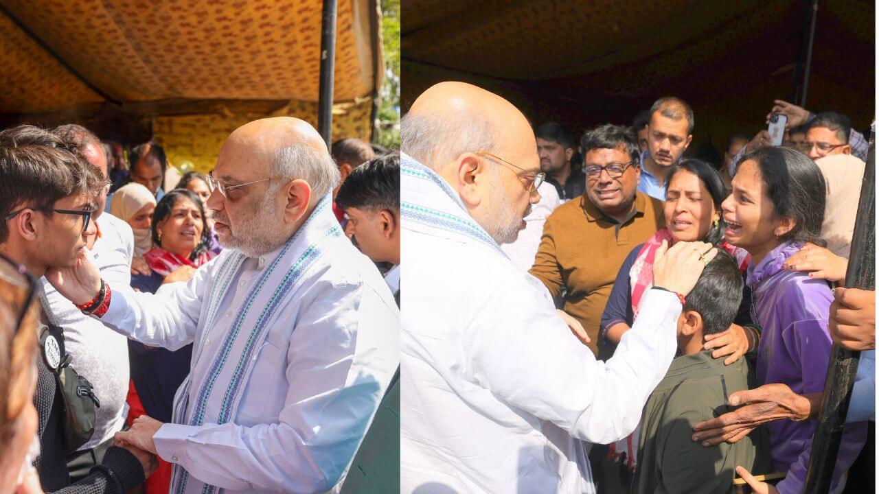 अमित शाह ने पहलगाम में मृतकों को दी श्रद्धांजलि, पीड़ित परिजनों को दी सांत्वना, शाम 6 बजे दिल्ली में सुरक्षा मामलों पर कैबिनेट की अहम् बैठक