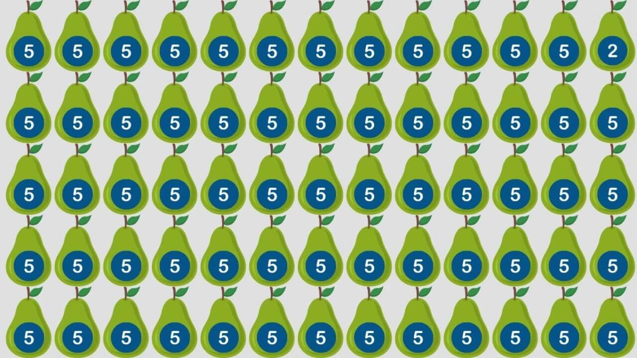 क्या आप खुद को समझते हैं जीनियस? 6 सेकंड में 5 के बीच छिपा नंबर 2 ढूंढिए