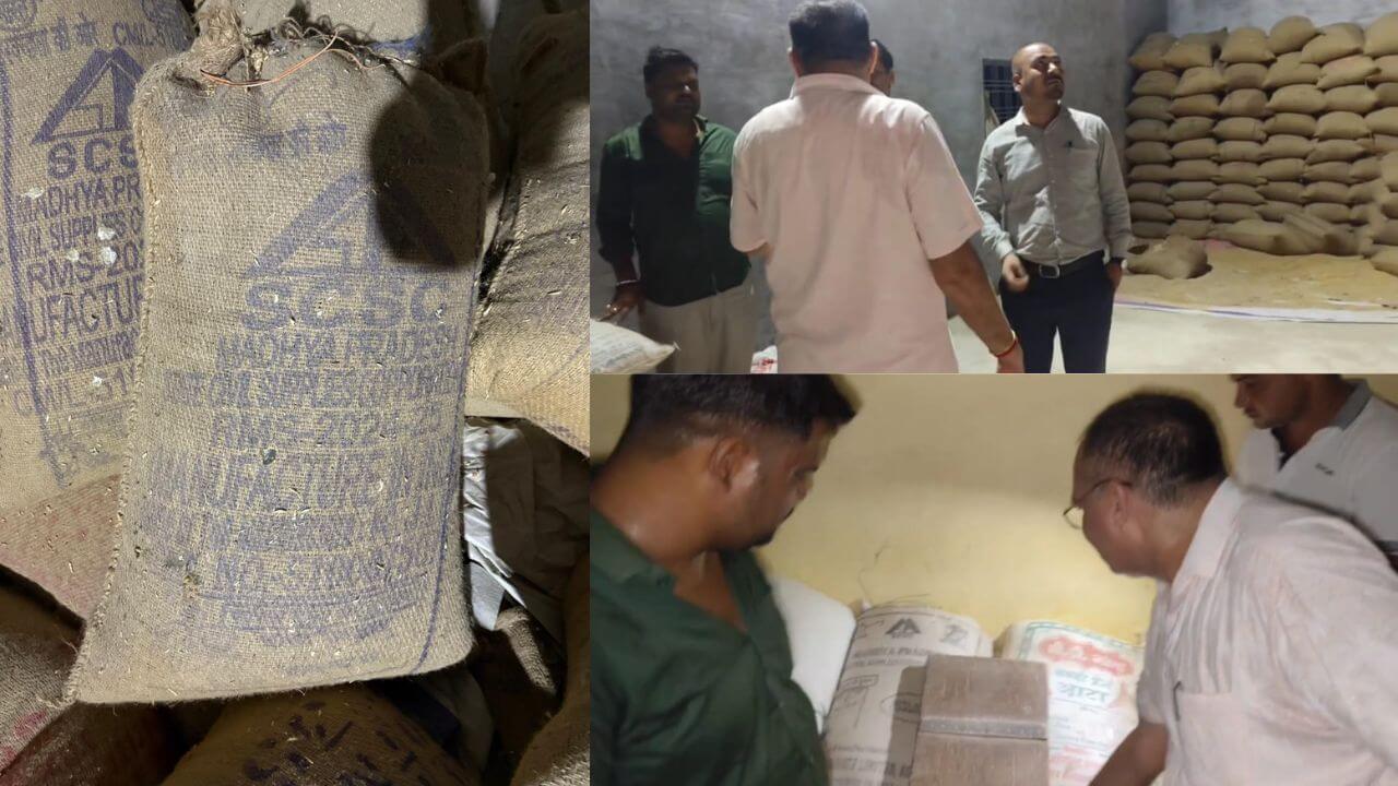जिला प्रशासन का छापा, लाखों रुपये का पीडीएस का गेहूं और चावल पकड़ा, दूसरे जिलों में करता था सप्लाई
