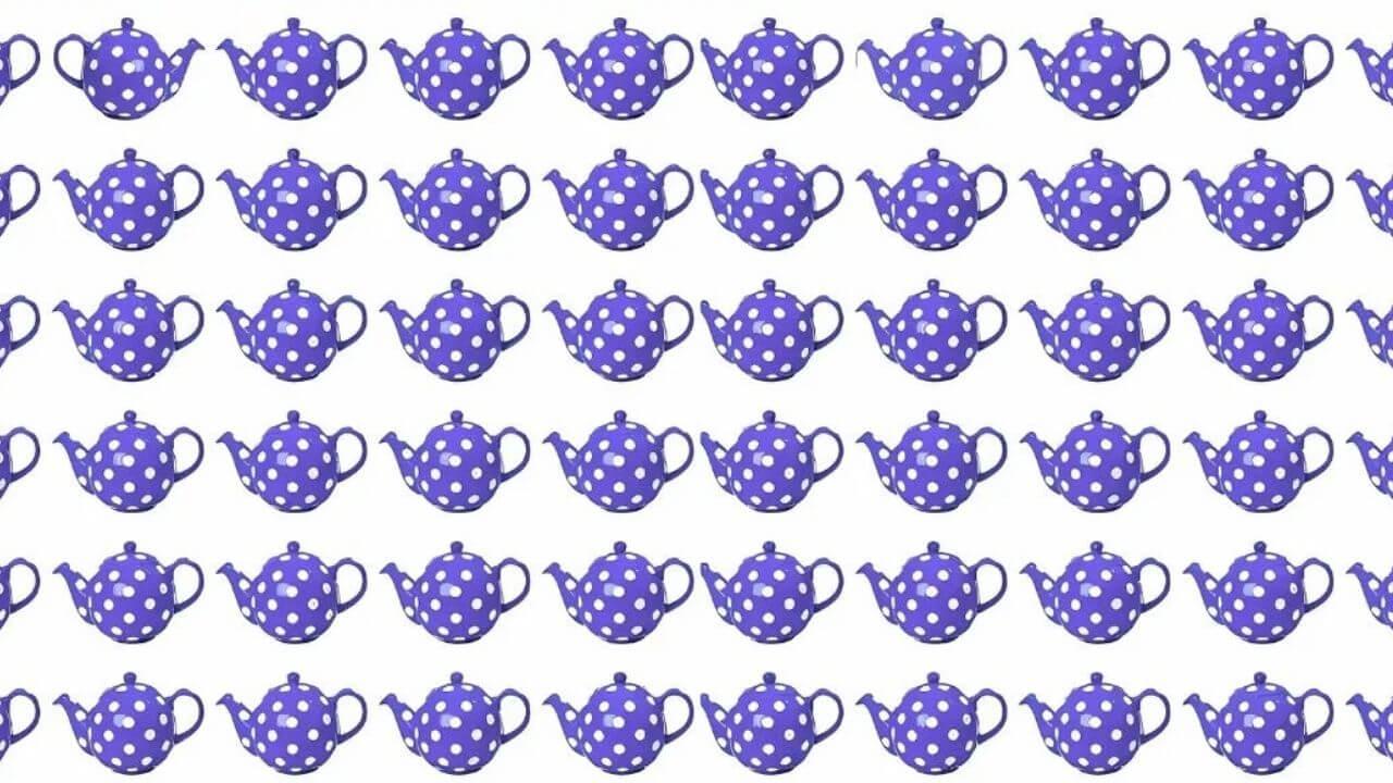 क्या आप 5 सेकेंड में अलग टीपॉट ढूंढ़ सकते हैं? केवल तेज नजर वाले ही पास कर पाते हैं ये टेस्ट