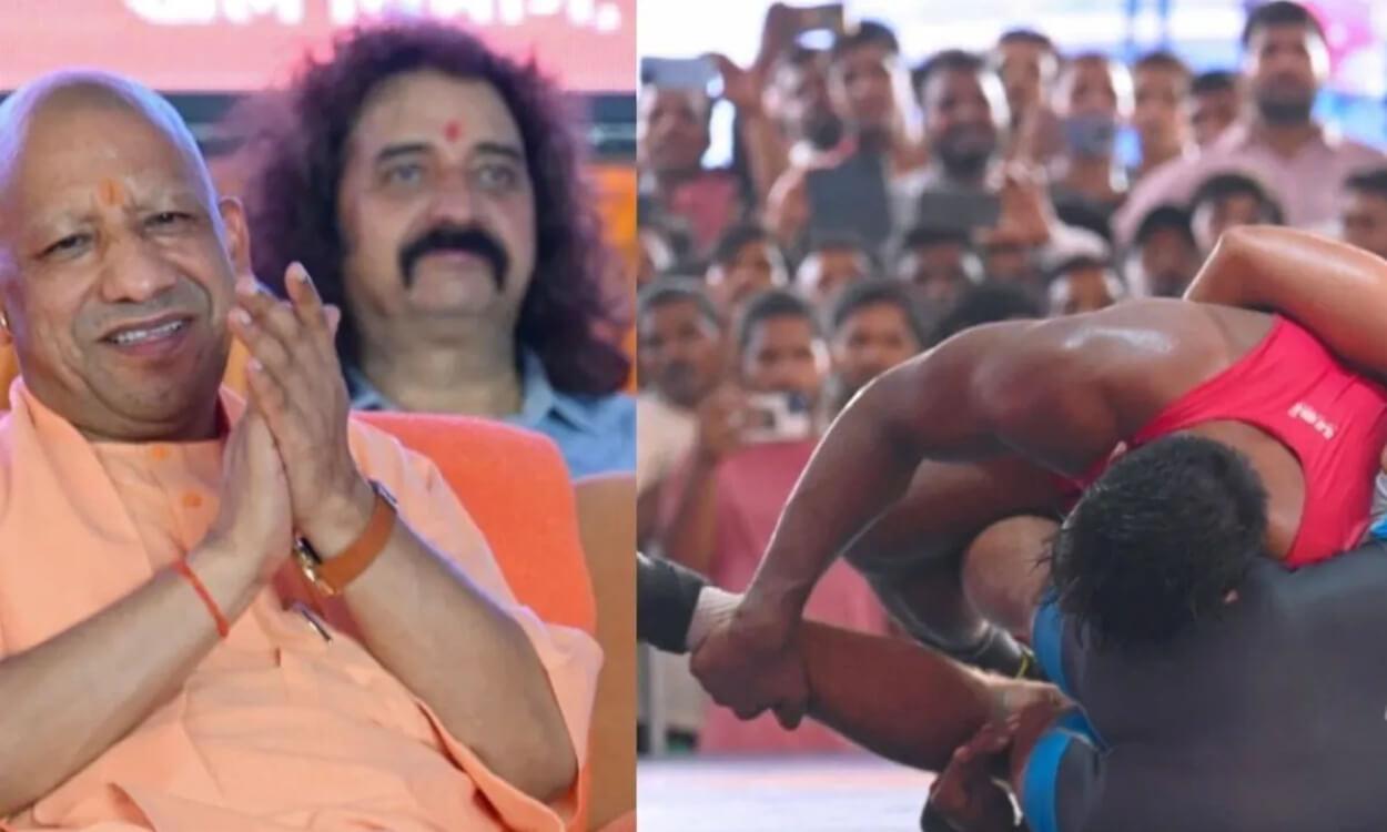 नाग पंचमी पर गोरखपुर में हो रही कुश्ती में पहुंचे सीएम योगी, पहलवानों का ऐसे बढ़ाया हौसला
