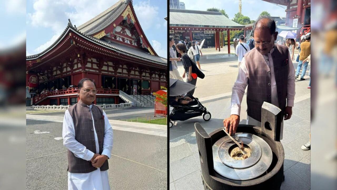 मुख्यमंत्री विष्णु देव साय ने जापान में असाकुसा मंदिर में की पूजा-अर्चना, दिया शांति और शक्ति का संदेश